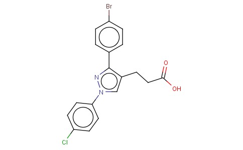 3-(4-BROMOPHENYL)-1-(4-CHLOROPHENYL)PYRAZOLE-4-PROPIONIC ACID